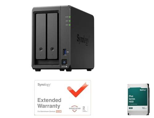 Synology NAS 2xC DiskStation DS725+[ۏ؃CZXt] & Synology HDD 16TB HAT3310-16Tx2