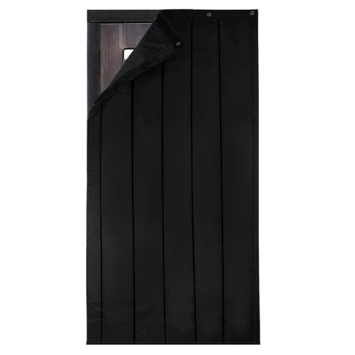 BXI Dicke Schallschutzdecke für Türen 95 x 220 x 2 cm schwere Schallbarriere für Fenster akustischer Dämmvorhang-Trenner für Zuhause Wand-Lärmschutz für Schlafzimmer und Musikaufnahme-Studio