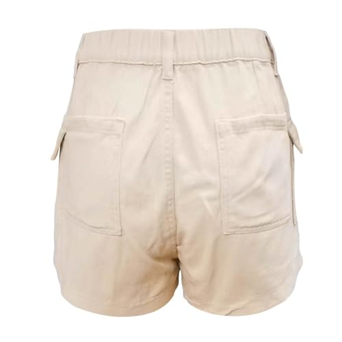 Short cargo en jean d'été décontracté avec boutonnière robuste
