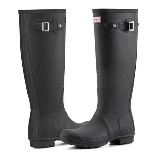 Hunter Womens Org Tall, Damen Gummistiefel, Schwarz (Black), 36 EU