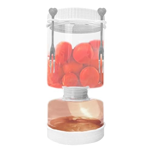 Tarro de para encurtidos, soporte para encurtidos con colador | Colador de pepinillos Tarro de pepinillos - Tarro de vidrio para encurtidos con tapa, contenedor de almacenamiento para encurtidos, sepa