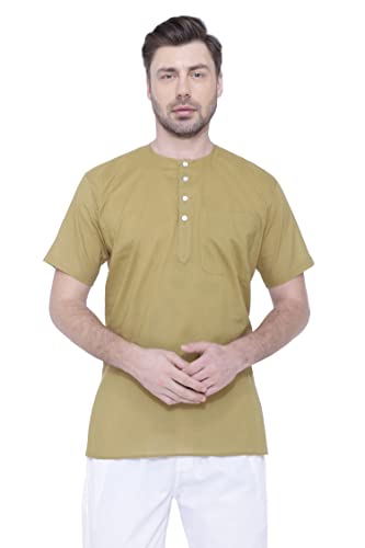 Image of Rajubhai Hargovindas Mens Casual Cotton Straight Kurta