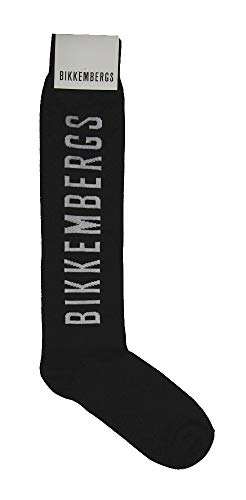 Calza uomo lunga calzino alto calzini cotone BIKKEMBERGS articolo VBKC04945 LOGO LONG SOCKS made in ITALY