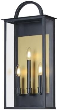 Maxim Lighting 30756CLBK Manchester - 3 Light Outdoor Wall Sconce-24 Inches Tall and 11.5 Inches Wide