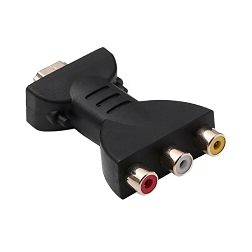 Adaptador de Audio y Video HDMI RCA, Señal Digital Divisor de 3 vías 1080p AV HDMI a 3 RCA Audio Adaptador Converter de Interfaz, Adecuado para PC, HDTV, DVD, Cable de extensión del proyector Cover