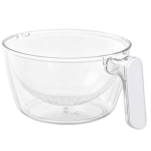Cuenco limpiador de frutas con mango giratorio multifuncional, giratorio y colador, para cocina, , grifo, cocina, preparación, alimentos, bayas, fresas, sandía, tomate, camping, aperitivos