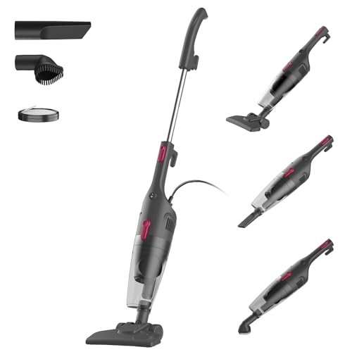 RONEAIR Small Vacuum Cleaner, 3-in-1 Lightweight Corded Stick Vacuum for ...