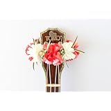 ウクレレリボンレイ カーネーション 楽器ストラップ ギターアクセサリー 母の日ギフト アロハ ハワイアンクラフト 演奏会