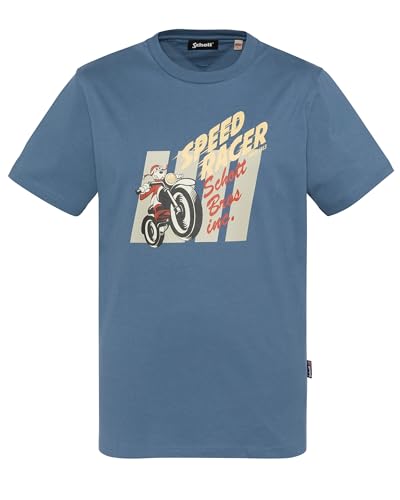 T-shirt Schott NYC Tsswoope homme anti-déformation en pur coton noir