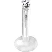 Algopix Similar Product 14 - Body Candy 14k White Gold 15mm CZ
