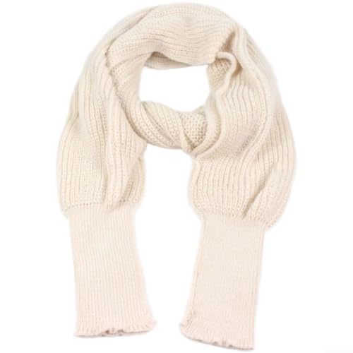 Bufanda de punto larga para mujer de 210 cm color liso