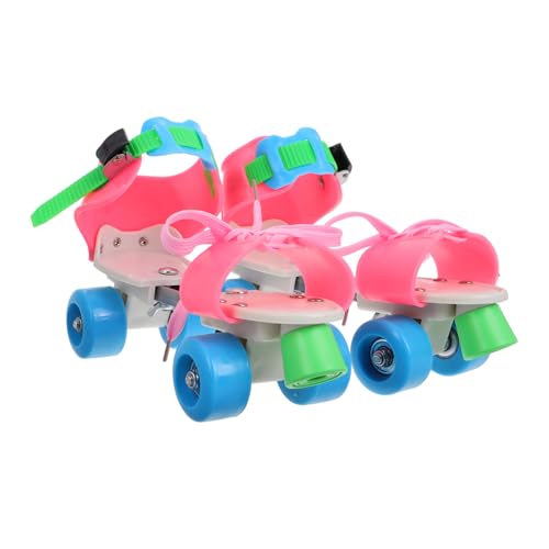 BESPORTBLE Djustable Boys and Girls Roller Skates 1 Pair Toddler Quad Skates Double Row Wheels Safe Stable for Boys Girls