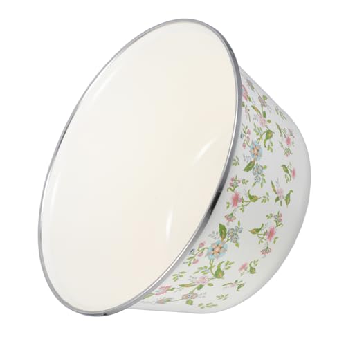 Alipis Cuenco Esmaltado Grande Retro de Cerámica y Grueso para y Lavar Frutas Lavabo Multifuncional de Cocina Diseño Vintage 1