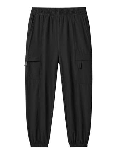 Boys Quick Dry Joggers Moisture-Wicking and Breathable Outdoor Hiking Pants