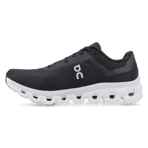 On Cloudflow 4 3WD30110299 Textile Synthetic Womens Trainers - Black White - 9.5 US2