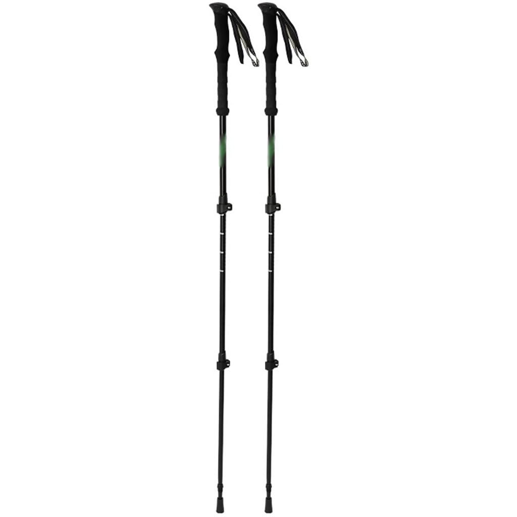 2er-Pack Verstellbare Trekkingstöcke, Leichte Outdoor-Ausrüstung, Nordic-Walking-Stöcke, Für Männer, Frauen Und Senioren(Black Color)