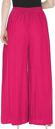 Image of Fancy Star Women Super-Combed Cotton and Rayon Solid Full Length Regular Palazzo