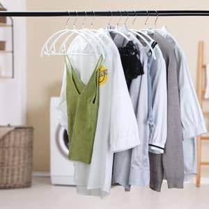 ハンガー 人体ハンガー 肩跡がつかない ハンガー 【2024年最新型】 はんがー すべり落ちないマワハンガー スーツハンガー ジャケットハンガー スーツハンガー 20本組ジャケットハンガー スリム 滑らない 洗濯 収納ハンガー (ホワイト)