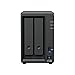 Price comparison product image Synology DS725+ 8TB (Synology HAT33) 2 bay Plus series with Ryzen R1600, 4GB Ram (32GB max), 1x 2.5GbE, 1x 1GbE, 2x M.2 NVMe slots. DX525 expansion available via Type-C.
