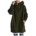 Produktbild Generic Damen Lange Jacke Mit Kapuze - Kapuzenjacke Sportjacke Warm Cardigan Jacke Tracht Jacke Einfarbige Sommerjacke Outwear Mode FüR Wandern Camping Radfahren Reisen