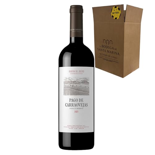 Pago de Carraovejas 2023 Ribera del Duero - Vino Tinto Crianza de Autor, Tempranillo, Cabernet Sauvignon y Merlot, Barrica de Roble, 14.5% Alcohol - 1 Botella 75cl