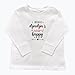 I Make Dziadzia's Heart Happy Black or White Infant or Toddler T-Shirt, Grandson or Granddaughter Present, Kid Shirt, Valentine's (Dziadzia Heart Happy Shirt)