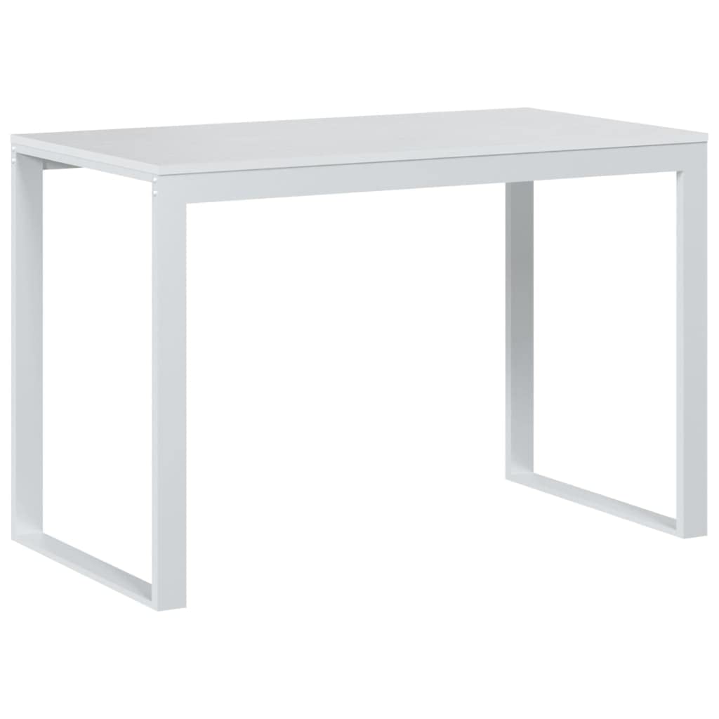 Scrivania Make Up Scrivania Gaming Tavolo Gaming Tavolo Da Lavoro Scrivania per Computer Bianca 110x60x73 cm in Legno Multistrato per Soggiorno Sala Studio Studio Camera Da Letto