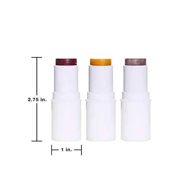 BOOM! by Cindy Joseph Boomstick Trio - 3 Pack Boom Makeup Sticks - Blush Stick in Berry, Highlighter Stick & Moisturizer Stick - Multi-Use Vegan Makeup Sticks for Older Women & Mature Skin