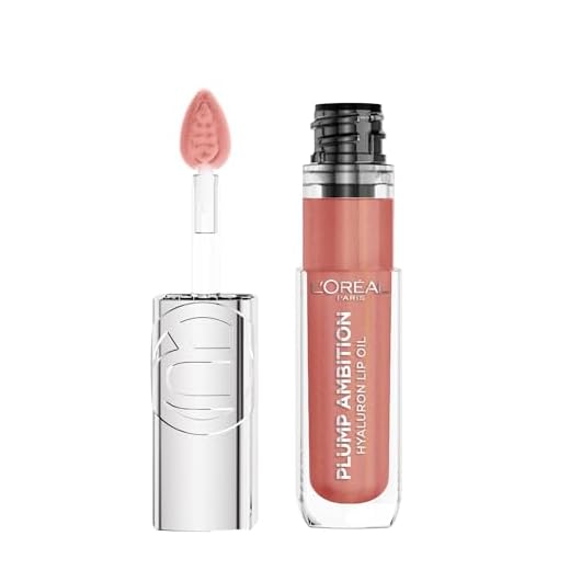 L'Oréal Paris Plump Ambition - Aceite Labial voluminizador con Ácido Hialurónico - 24H de hidratación* - Nude Macaron