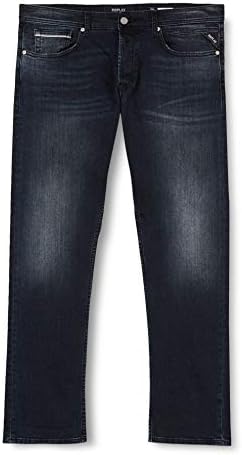 Replay Men's Grover Jeans, 7 Dark Blue 
