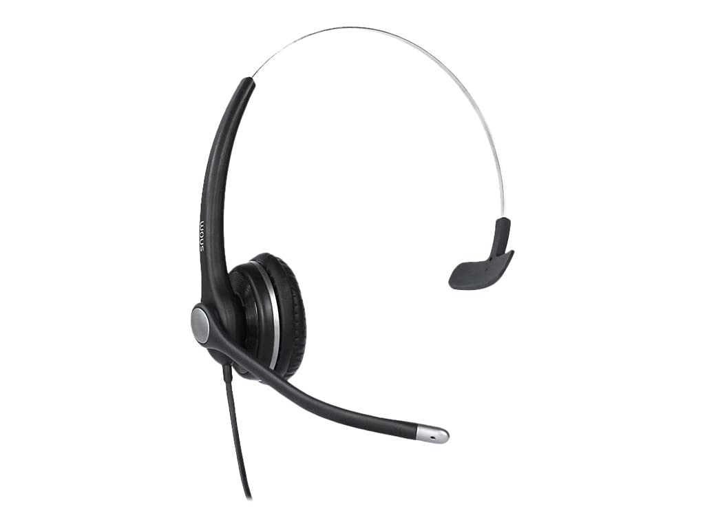 SNOM A100M Monoaurale Auricolare per tutti i telefoni da scrivania Snom, Passivo cancellazione di rumore Microfono, Superior Wideband Audio Grazie Per Optimized Speaker sintonia; Nero; 00004341