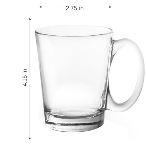 Set de 6 Mugs de Vidrio Transparente 10.5 oz miniatura 3