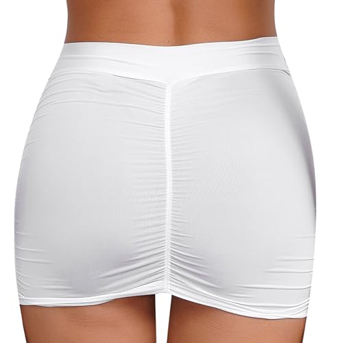 Lejafay Women's See-Through Mesh Low Rise Pencil Micro Short Mini Skirt Night Clubwear Beachwear2