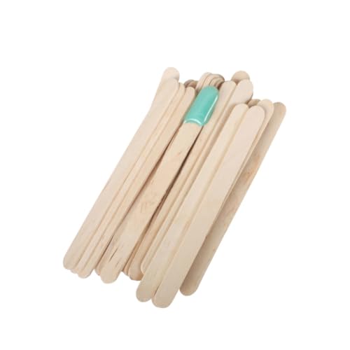 VALICLUD 150pcs Wax Spatulas for Hair Removal Wooden Applicator Sticks for Hot Wax Strip Rounded Ends for Safe Application