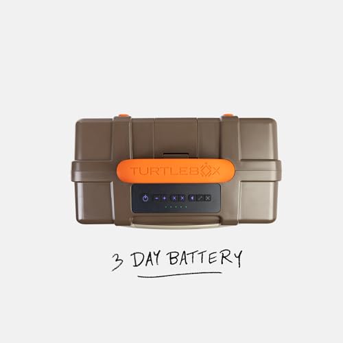 Image of Turtlebox Original Gen 3: Portable Outdoor Bluetooth Speaker - Ultra-Loud (120dB), Waterproof (IP67), Rugged, Impact-Resistant, 3-Day Battery | Party Mode: Unlimited Pairing for Stereo Sound, Delta