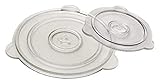 Cuchina Safe Vented Microwave Glass Lid; Perfect Lid for Bowls, Mugs, and Pots (8in and 11in - 2 Piece Set).