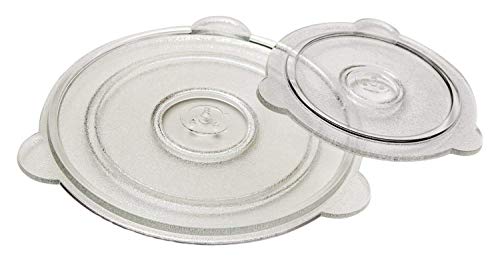 Cuchina Safe Vented Microwave Glass Lid; Perfect Lid for Bowls, Mugs, and Pots (8in and 11in - 2 Piece Set).