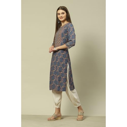 Image of Rangriti Women's Rayon Printed Regular Kurtas