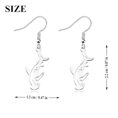 OKEYCH Hammerhead Shark Lover Gift Hammerhead Shark Design Earrings Love Hammerhead Shark Jewelry Hammerhead Shark Merch2