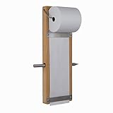 Notizrollenhalter Notizzettel Einkaufsliste Einkaufszettel Wandmontage Massivholz - Buche