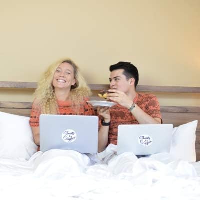 Miniatura 8 de Sheets & Giggles Funda de edredón 100% lyocell eucalipto, suave, fresca y acogedora con lazos y botones fáciles de acelerar, alternativa al plumón y