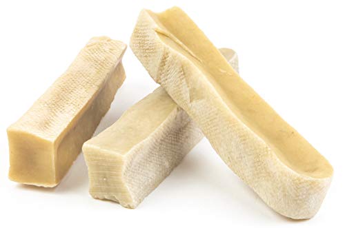 Devil Dog Pet Co Yak Cheese Himalayan Dog Chew - Premium Yak Chew - Heavy Duty All Natural Dog Treat for Teething Puppy and Aggressive Chewers - USA Veteran Owned Business (Large - 3 Pack)