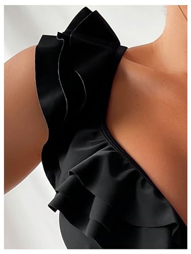 Floerns Women's Swimwear Ruffle Trim Bikini Top Bathing Suit Bikini Bralette3