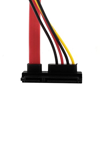 Cable de alimentación SATA 7+15Pin a SATA 7 Pin + 4 Pin 25cm miniatura 2