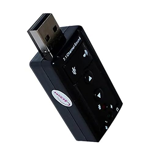 Placa de Som Externa Usb - Som Virtual 7.1 e Microfone - Ad0021