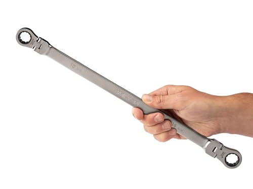 Image of TEKTON 16 x 18 mm Long Flex Head Ratcheting Box End Wrench | WRB36416