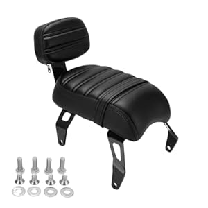 Sleniptar Motorcycle Backrest Rear Passenger Fit For Seat With Backrest Kits Replacement Fit For Indian Scout Bobber 2018‑2021 Motorcycle Parts Passenger Rear Backrest 2 31+ld89venl. sl500 . ss300