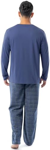 Fruit of The Loom Men's Jersey Knit Top and Flannel Pajama Pants Set