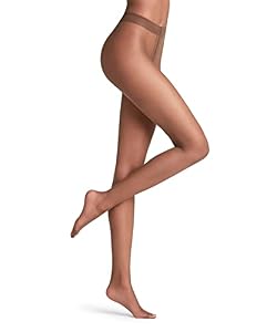 FALKE Damen Strumpfhose Shelina 12 DEN W TI Ultra-Transparent einfarbig 1 Stück, Braun (Coffee 5309), M