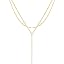 Y Layered necklace-GD